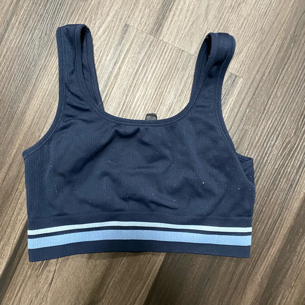 Blue target tank/bra